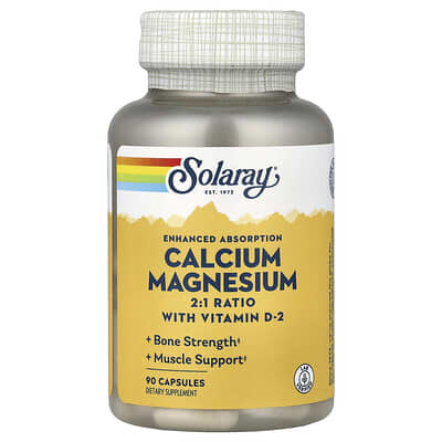 Enhanced Absorption, Calcium Magnesium, 90 Capsules