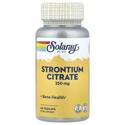 Цитрат стронция, 250 mg, 60 вегетарианских капсул