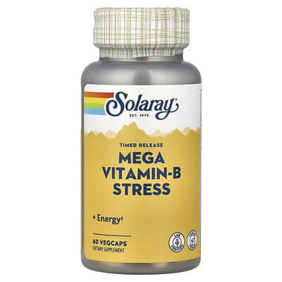 Витаминный комплекс Solaray Mega Vitamin-B, 60 капсул