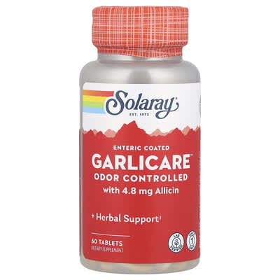 Solaray Enteric Coated GarliCare®, 60 таблеток