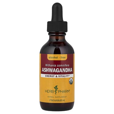 Ашваганда Herb Pharm, Alcohol-Free, 2 fl oz (60 ml)