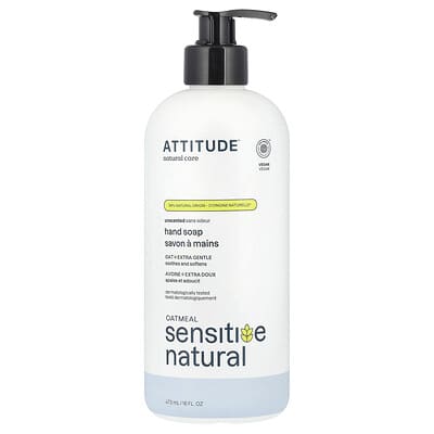 ATTITUDE Жидкое мыло Oatmeal Sensitive Natural Unscented 16 fl oz (473 ml)