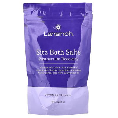 Lansinoh соль для ванночек сидячих, для восстановления после родов, 10 oz (283 g)