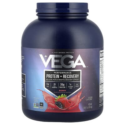 Растительный протеин Vega Performance Protein + Recovery, Berry, 4 lb 3 oz (1.89 kg)