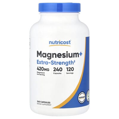 Magnesium+, 240 капсул (210 mg в капсуле)