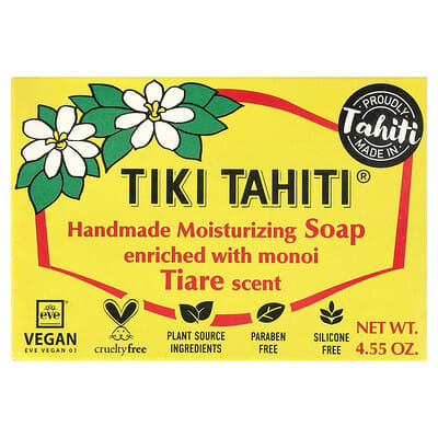 Ручное мыло для увлажнения, Tiare, 4.55 oz (130 g)