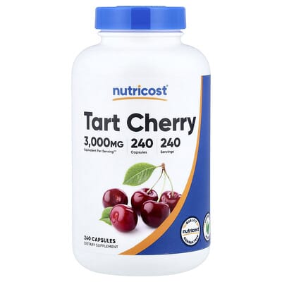 Терпкая вишня Nutricost, 240 капсул (300 мг на капсулу)