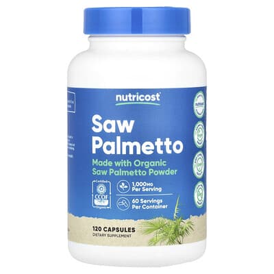 Saw Palmetto, 120 капсул (500 mg на капсулу)