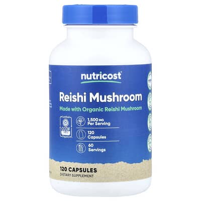 Reishi Mushroom, 120 Capsules (750 mg per Capsule)