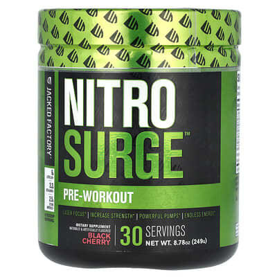Nitro Surge™, Pre-Workout, Black Cherry, 9.42 oz (267 g)