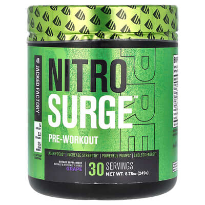 Nitro Surge™, Pre-Workout, Grape, 9.10 oz (258 g)
