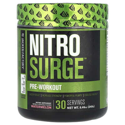 Nitro Surge™, Pre-Workout Powder, Watermelon, 8.46 oz (240 g)