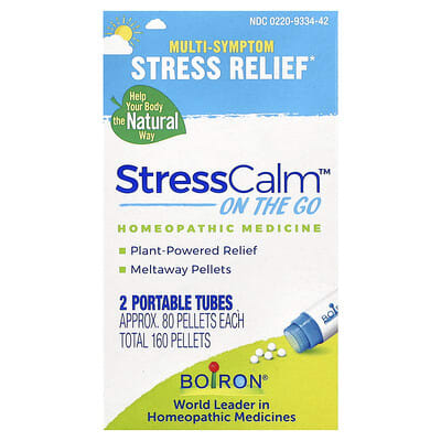 Boiron StressCalm® On The Go, 2 портативных тюбика по 80 пеллет