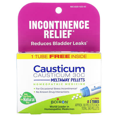 Causticum Meltaway гранулы, 30C, 3 тюбика, прибл. 80 гранул в каждом
