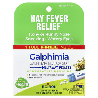 Pellets Galphimia Meltaway, 3 трубки по 80 гранул