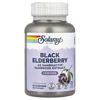 Black Elderberry Sambuactin™, натуральная черная бузина, 60 пастилок