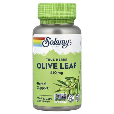 Экстракт листьев оливы True Herbs, 410 mg, 100 VegCaps