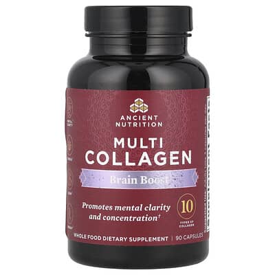 Мультиколлаген Ancient Nutrition Brain Boost, 90 капсул