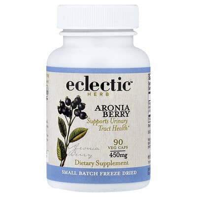 Aronia Berry, для здоровья мочевыводящих путей, 90 вегетарианских капсул (450 mg per Capsule)