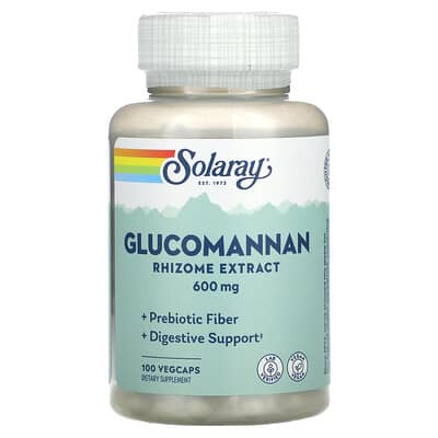 Solaray экстракт корня Glucomannan 600 mg 100 капсул