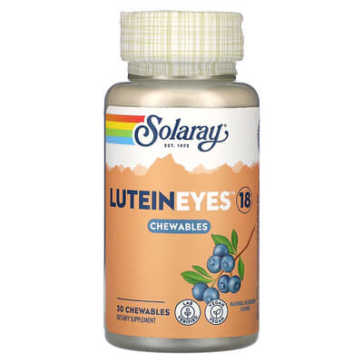 Lutein Eyes™ 18, натуральная черника, 30 жевательных таблеток