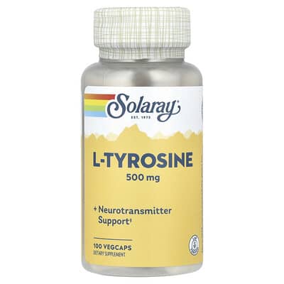 L-Tyrosine, 500 mg, 100 вегетарианских капсул