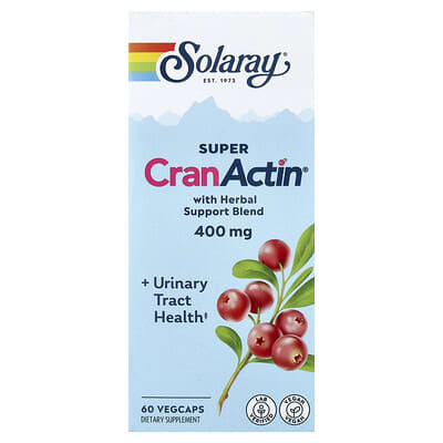 Super CranActin® с травяной смесью, 60 вегетарианских капсул
