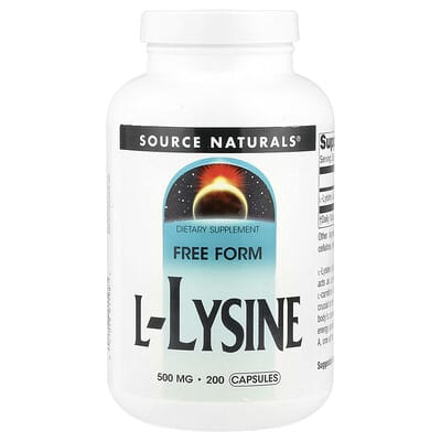 L-Лизин, 500 mg, 200 капсул