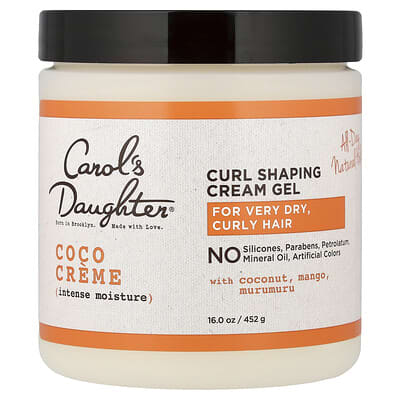 Coco Creme, Intense Moisture, крем-гель для укладки кудрей, для очень сухих кудрявых волос, 16 oz (452 g)