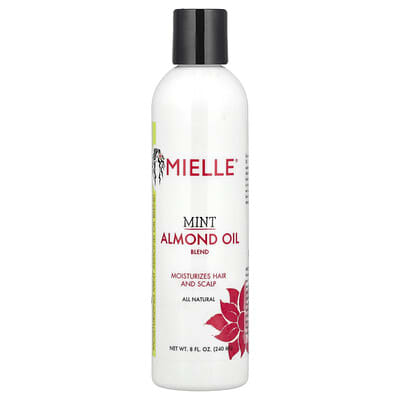 Смесь масла миндаля Mielle Almond Oil Blend, Mint, 8 fl oz (240 ml)