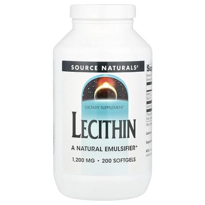 Лецитин, 1,200 mg, 200 Softgels
