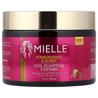Стайлинг-крем Mielle Coil Sculpting Custard, Pomegranate & Honey, 12 oz (340 g)