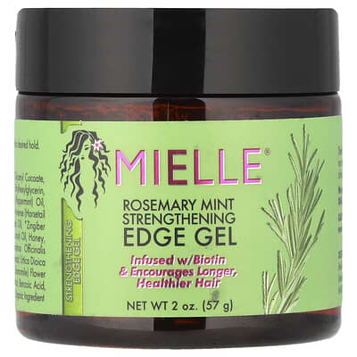 Mielle, Укрепляющий гель для проборов с розмарином и мятой, 2 oz (57 g)