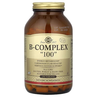 Solgar B-Complex "100", 250 таблеток