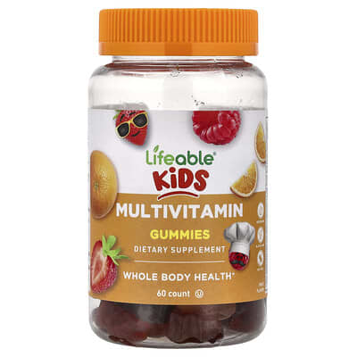 Kids Multivitamin Gummies, Fruit, 60 Gummies