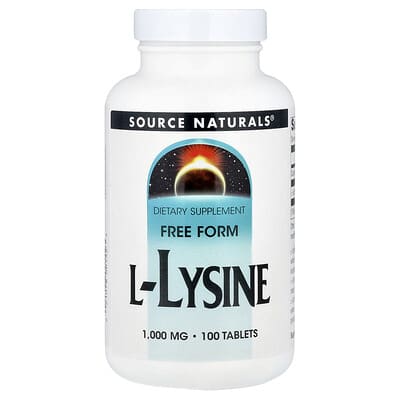 L-Lysine, 1,000 mg, 100 таблеток