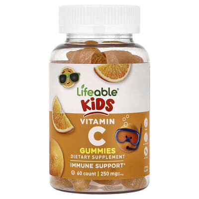 Детские жевательные витамины Lifeable Vitamin C, Citrus, 60 шт.