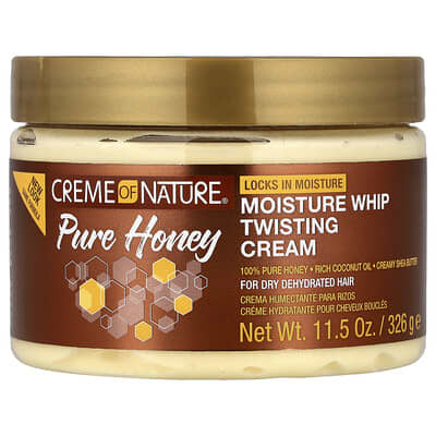 Крем для укладки Creme Of Nature Moisture Whip Twisting Cream, 100% Pure Honey, 11.5 oz (326 g)