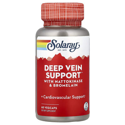 Поддержка вен Solaray Deep Vein Support™, 60 VegCaps