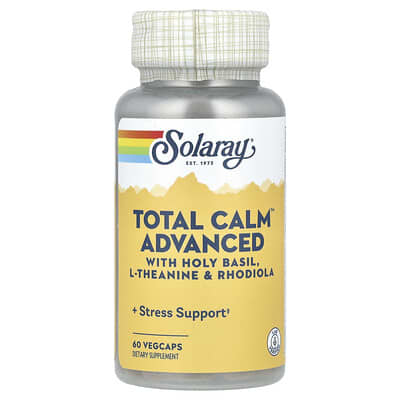 Solaray Total Calm™ Advanced, 60 вегетарианских капсул