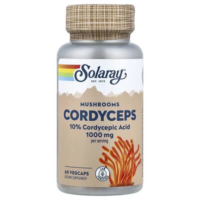 Mushrooms, Cordyceps, 60 капсул