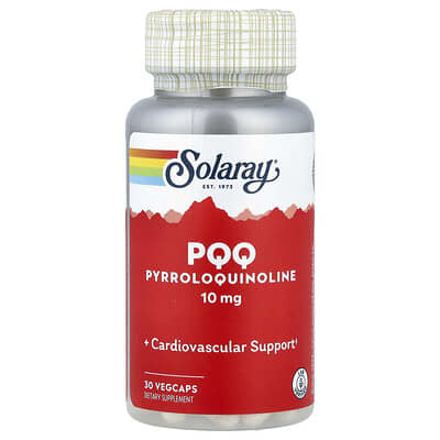 PQQ, Pyrroloquinoline, 10 mg, 30 VegCaps
