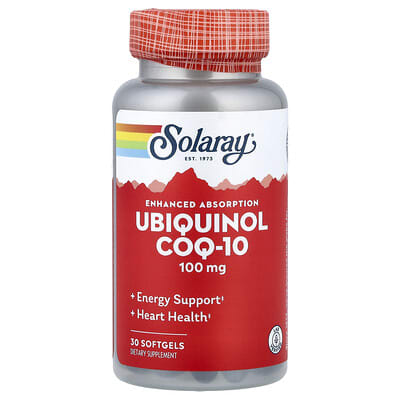 Ubiquinol CoQ10, Enhanced Absorption, 100 mg, 30 мягких капсул
