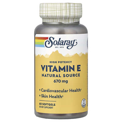 Vitamin E, 670 mg, 60 Softgels
