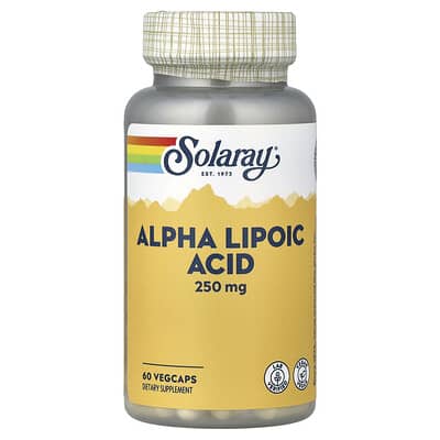 Альфа-липоевая кислота Solaray 250 mg 60 VegCaps