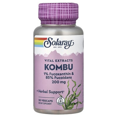 Vital Extracts, комбу, 30 вегетарианских капсул