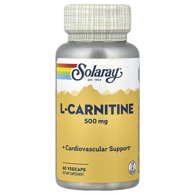 L-Carnitine, 500 mg, 60 вегетарианских капсул