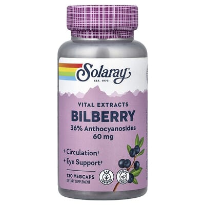 Экстракт черники Vital Extracts, 60 mg, 120 вегетарианских капсул