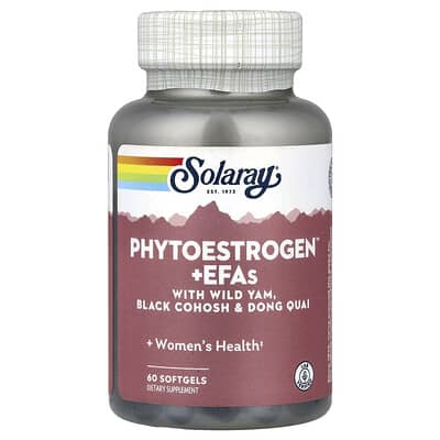 Phytoestrogen™ + EFAs с диким ямсом, черным кохошем и дун quercetin, 60 мягких капсул