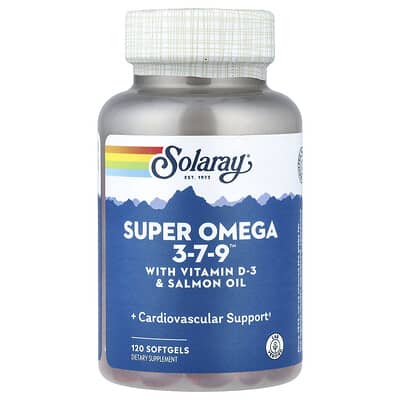 Super Omega 3-7-9™ with Vitamin D-3 & Salmon Oil, 120 Softgels